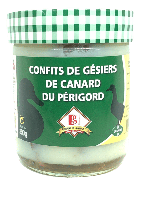 confit de gésiers de canard igp 390g