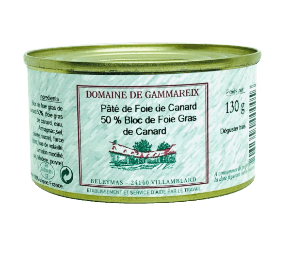 pâté de foie de canard 50 foie gras 130g