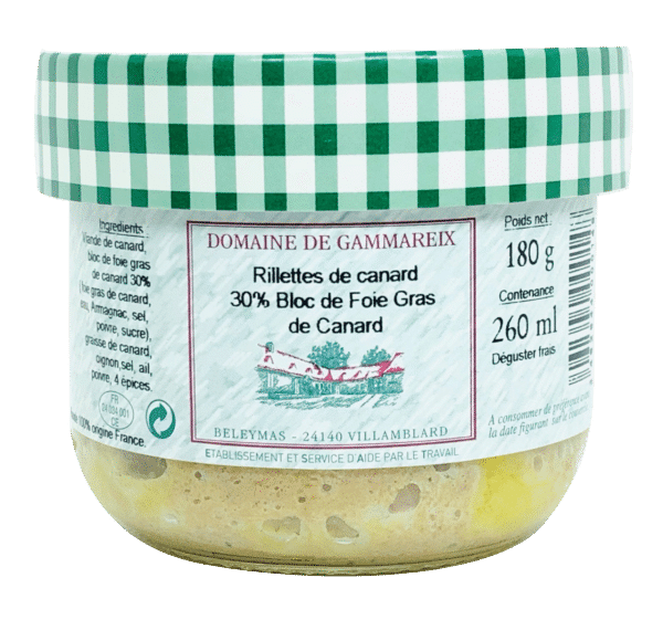 rillettes 30 foie gras 180g