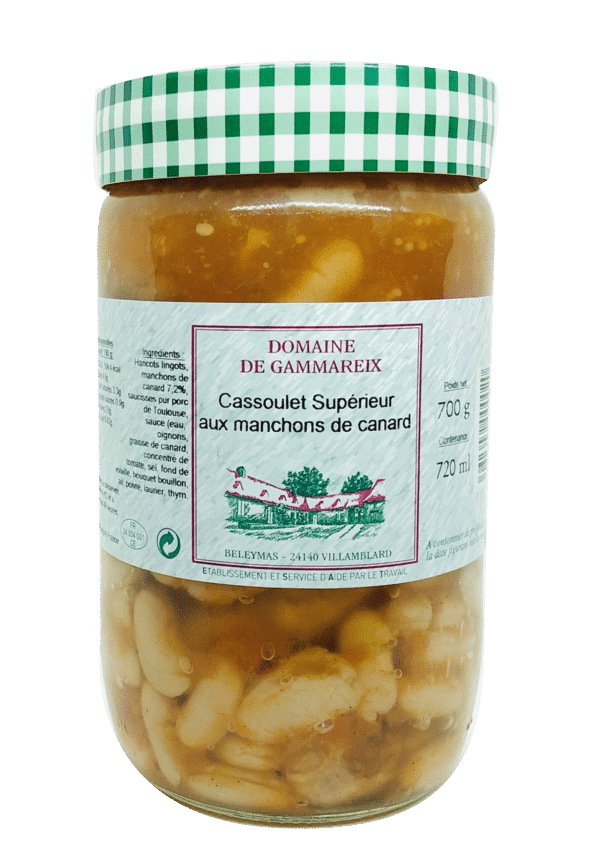 cassoulet supérieur aux manchons de canard 700g