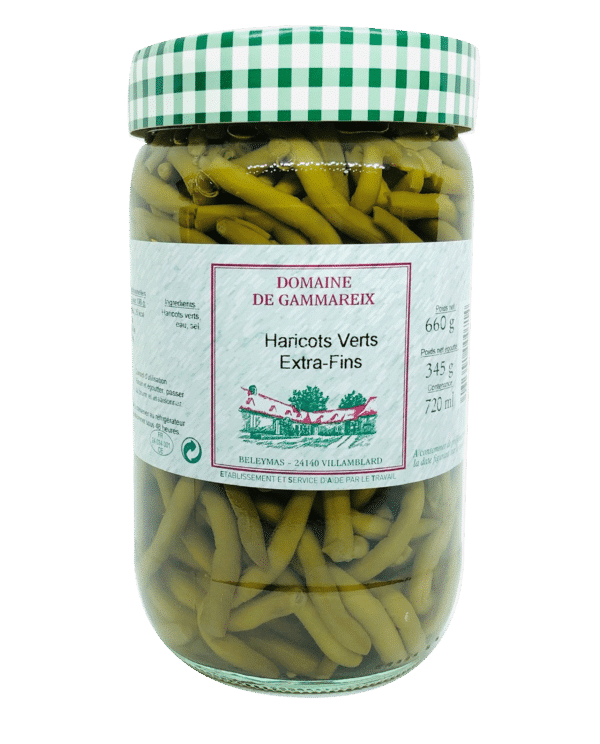 haricot verts extra fins 660g