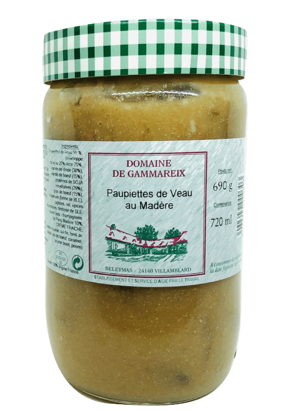 paupiette de veau madère 690g