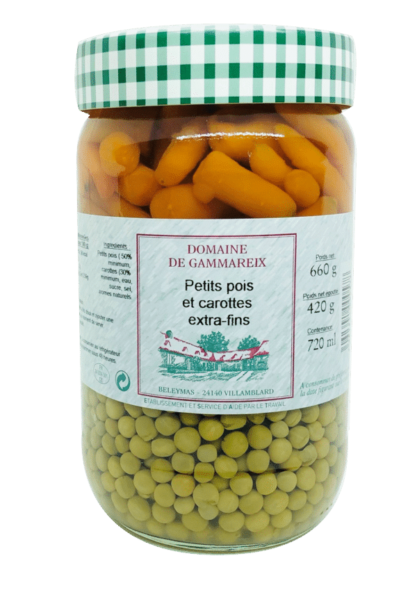 petits pois carrotte 660g