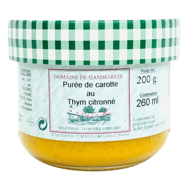 purée de carottes au thym 200g