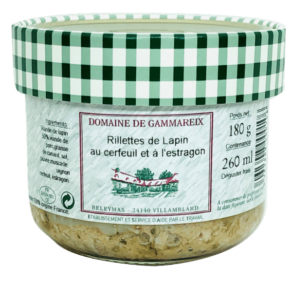 rillettes de lapin au cerfeuil 180g