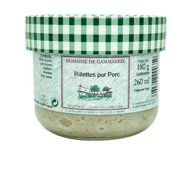 rillettes pur porc 180g