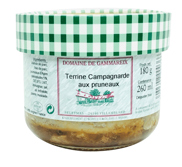 terrine campagnarde aux pruneaux 180g