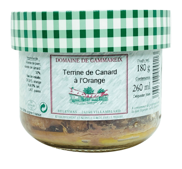 terrine de canard orange 180g