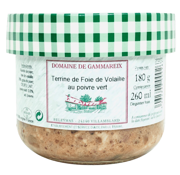 terrine de foie de volaille au poivre 180g