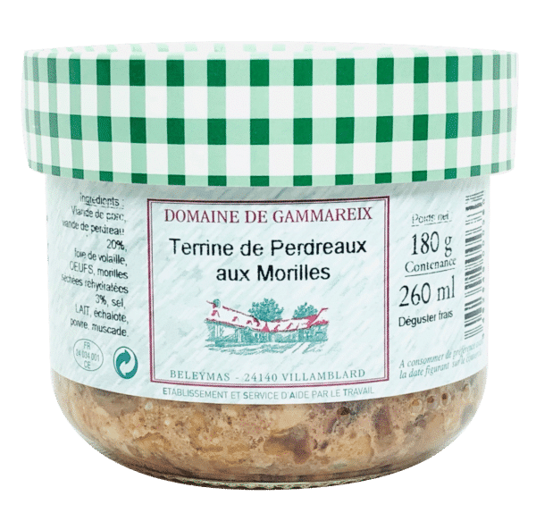 terrine de perdreaux aux morilles 180g