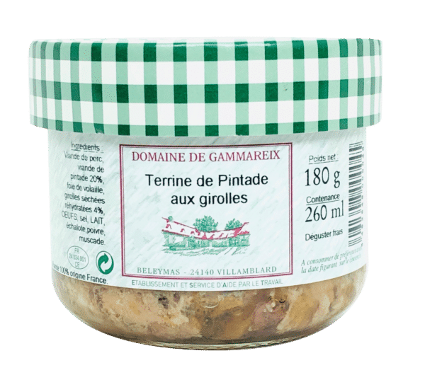 terrine de pintade aux girolles 180g