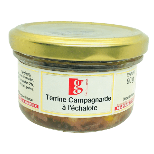 terrine campagnarde aux echalotes gammareix 90g